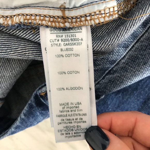 Good American Raw Stagger Mini Shirt Size … - Picture 9 of 12